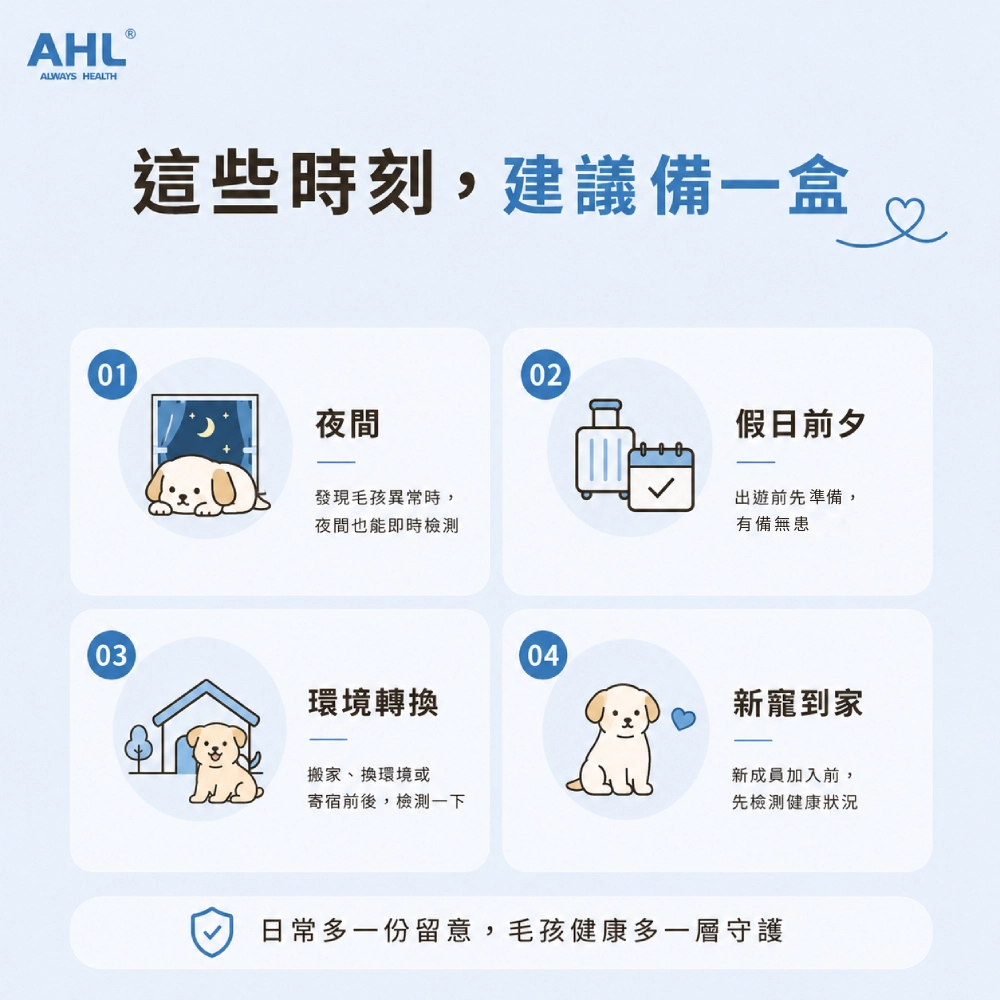 AHL 犬細小病毒 CPV 快篩建議使用情境